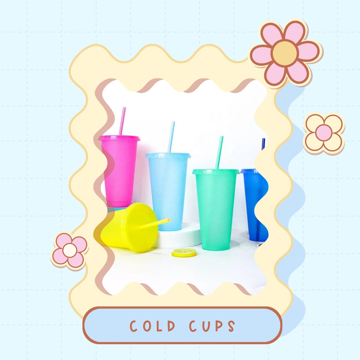 Glitter Cold Cups
